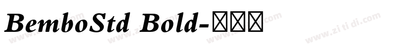 BemboStd Bold字体转换